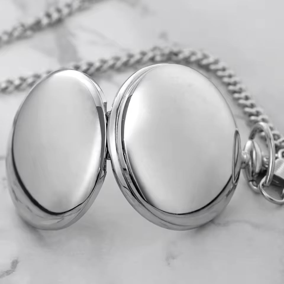 Eva Jonsson | Silver Full Hunter Fickur med Klassisk och Antik Look - Utsökt designad för att vara den perfekta komplementet till din garderob-Eva Jonsson