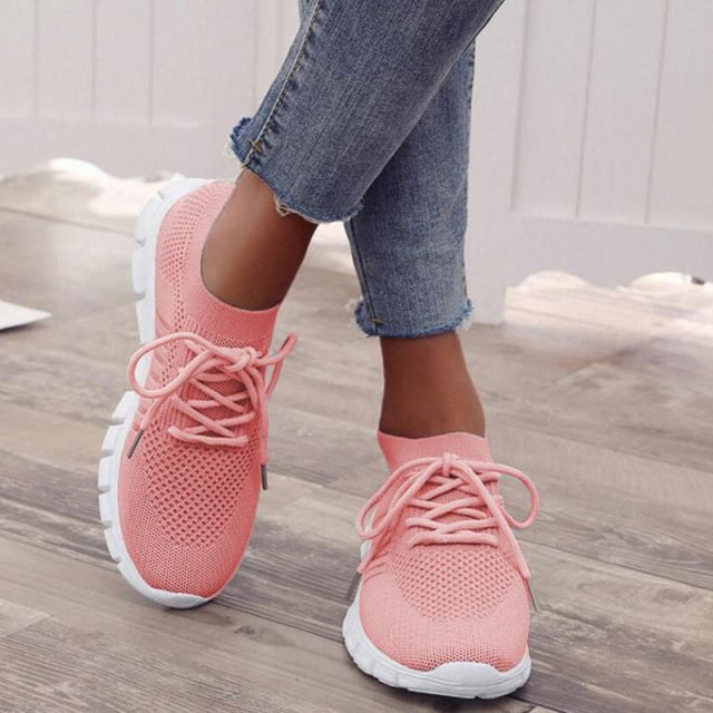 Mirla | Sneakers Mesh Ergonomiska Slip On Sneakers Kvinnors Skor-Eva Jonsson