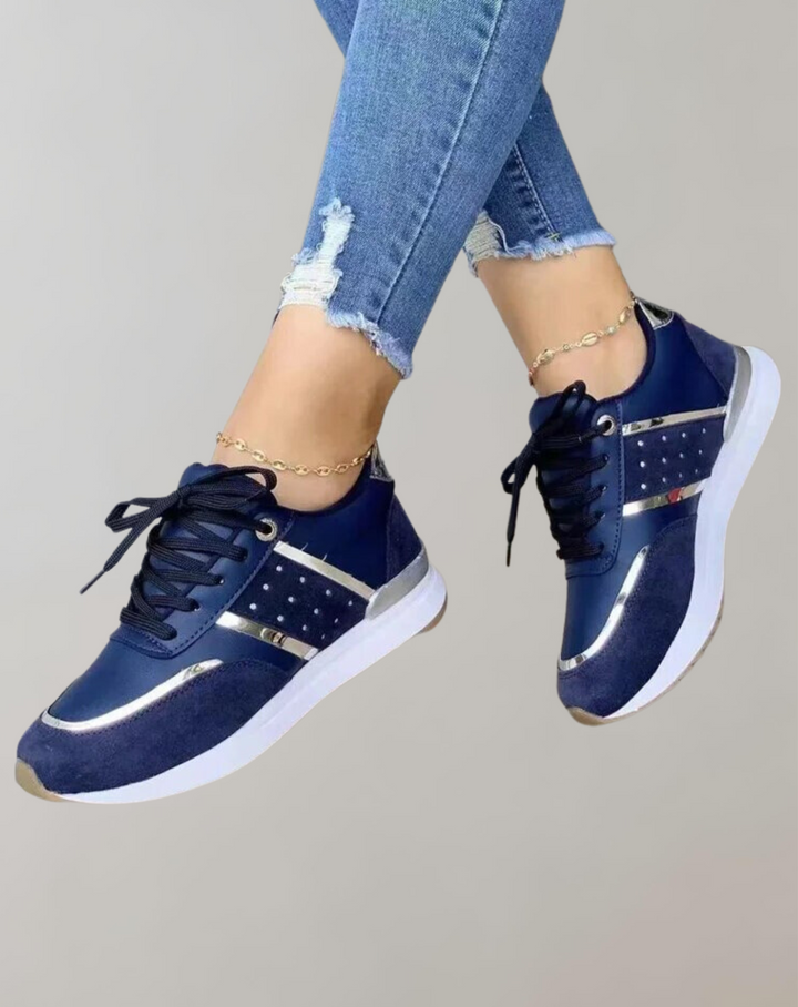 Mirla | Sneakers Skor Läder Patchwork-Eva Jonsson