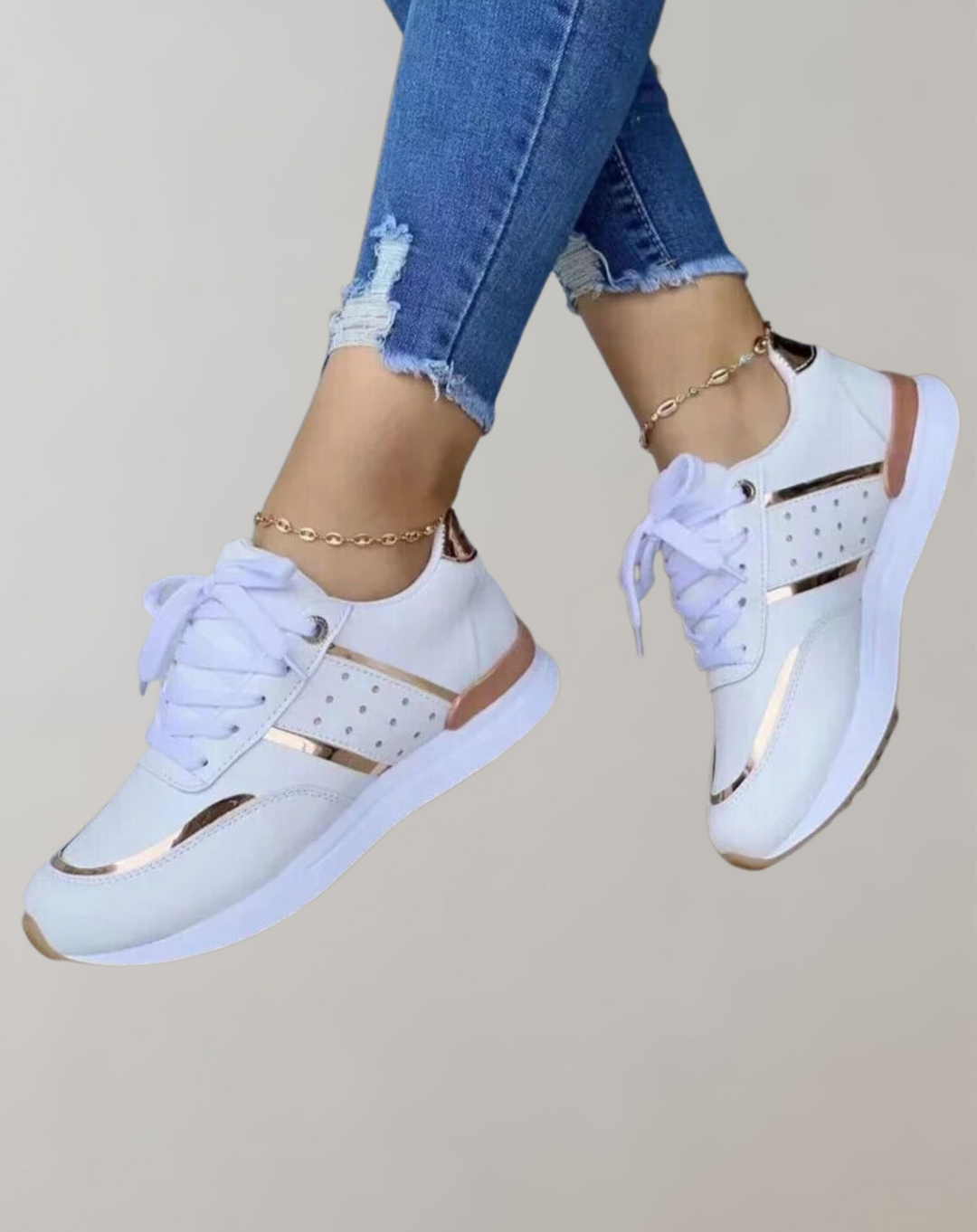 Mirla | Sneakers Skor Läder Patchwork-Eva Jonsson