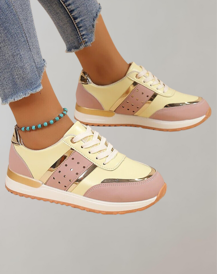 Mirla | Sneakers Skor Läder Patchwork-Eva Jonsson