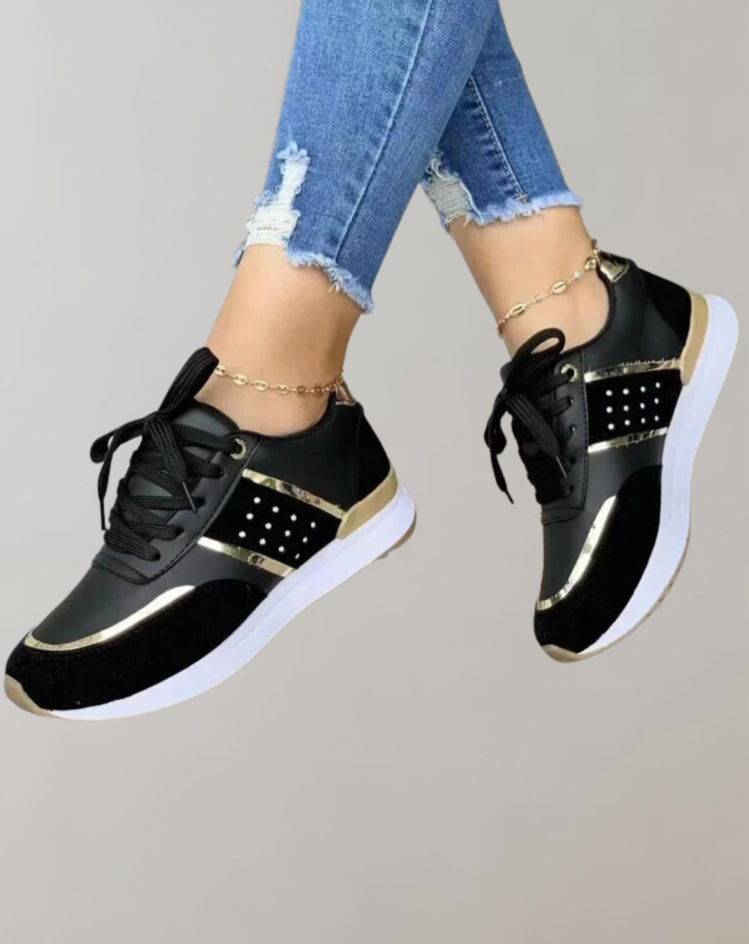 Mirla | Sneakers Skor Läder Patchwork-Eva Jonsson