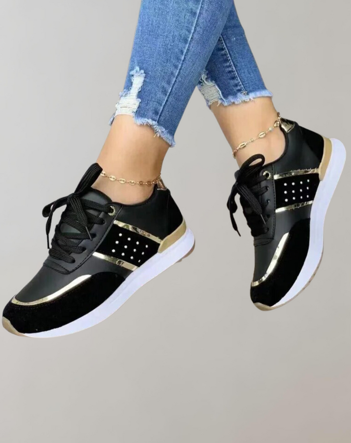 Mirla | Sneakers Skor Läder Patchwork-Eva Jonsson