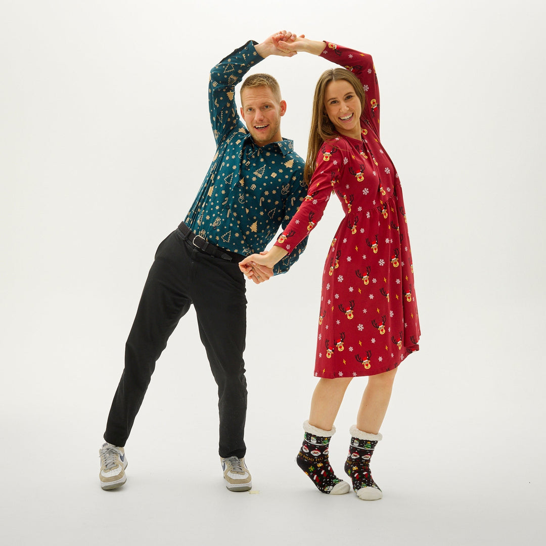 Eva Jonsson | Snögubbens Julskjorta - Herr-Eva Jonsson