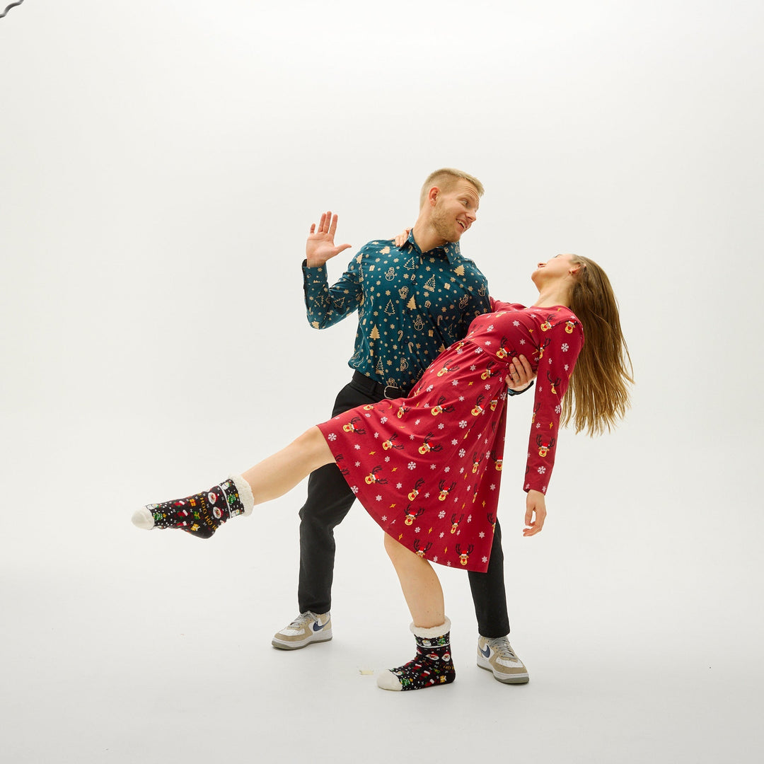 Eva Jonsson | Snögubbens Julskjorta - Herr-Eva Jonsson