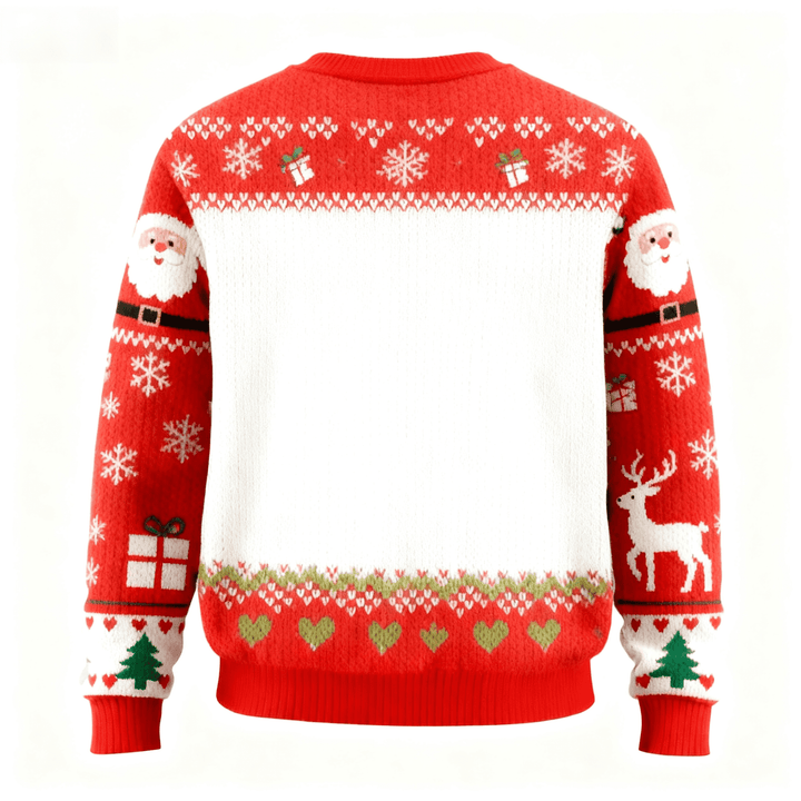 Eva Jonsson | Söt Tecknad Mönster Ful Tröja - Unisex Julfest-Essentials-Eva Jonsson