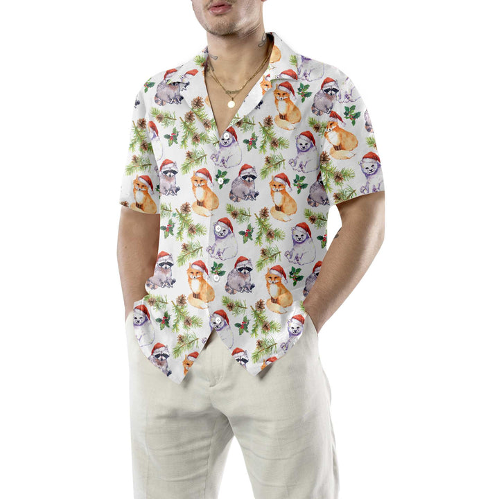 Mirla | Söta Djur I Julmössa Hawaiian Shirt Fun Christmas Shirt Unique Gift For Christmas-Eva Jonsson
