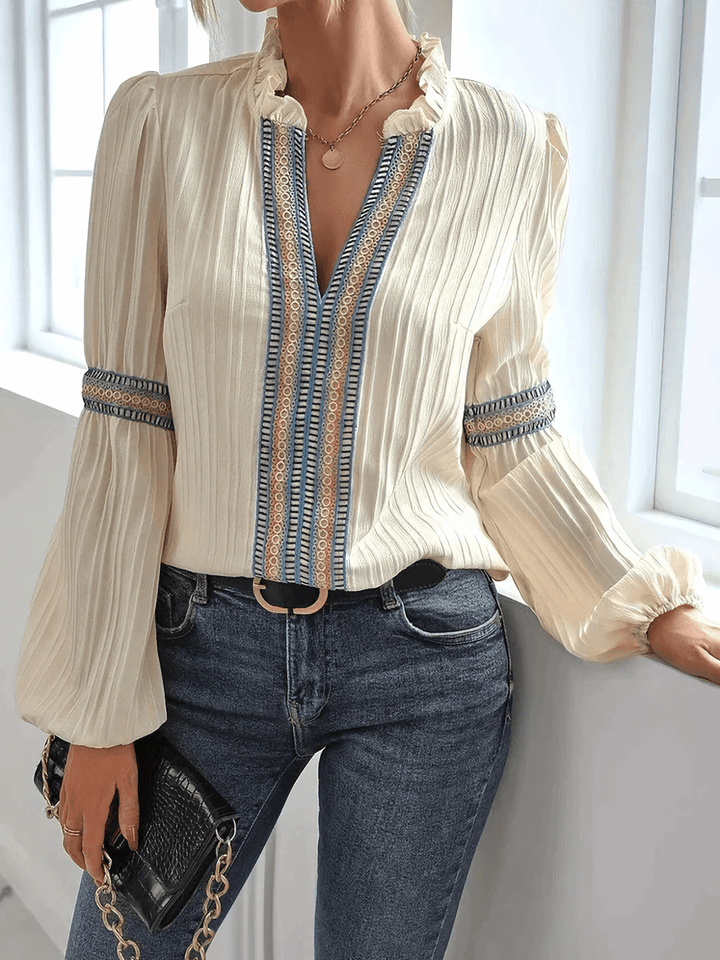 Mirla | Spets Boho Chic Blus för Kvinnor-Eva Jonsson