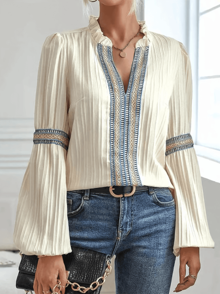 Mirla | Spets Boho Chic Blus för Kvinnor-Eva Jonsson