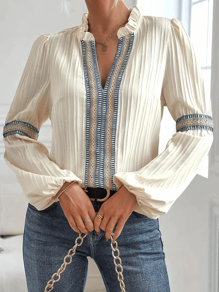 Mirla | Spets Boho Chic Blus för Kvinnor-Eva Jonsson
