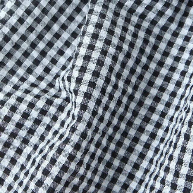 Mirla | Staplad Gingham-Midikjol med Volangdetalj-Eva Jonsson