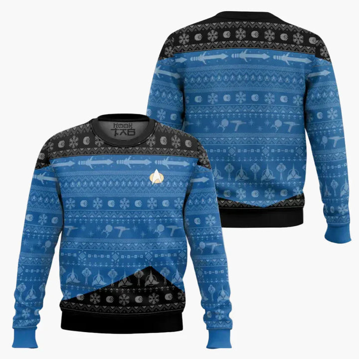 Mirla | Star Trek Tröja - Geek Jul Sweatshirt för Fans, Vinter Fritid-Eva Jonsson