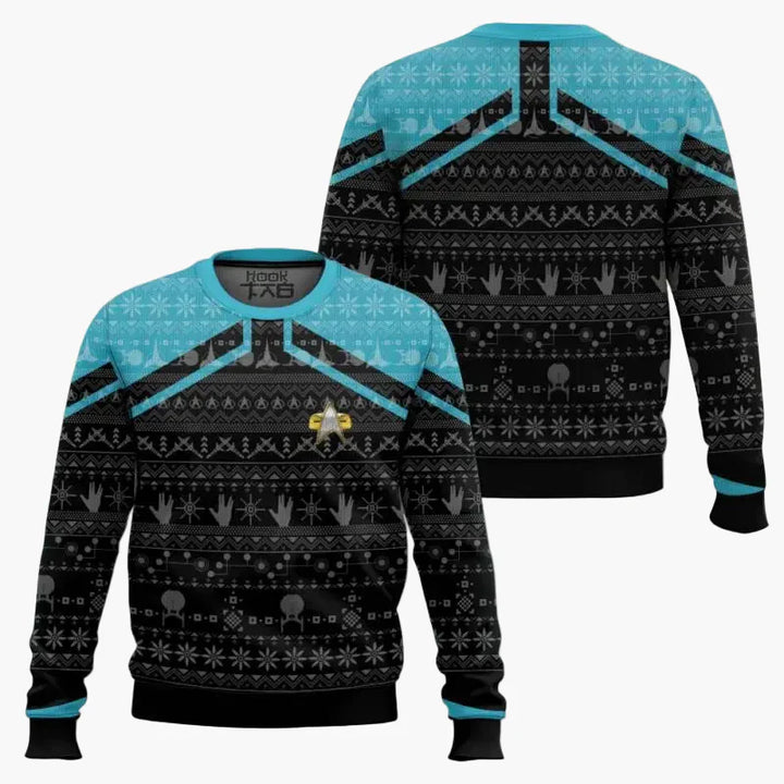 Mirla | Star Trek Tröja - Geek Jul Sweatshirt för Fans, Vinter Fritid-Eva Jonsson