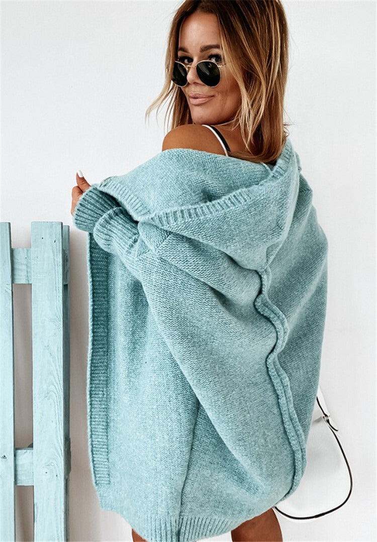 Mirla | Stickad cardigan - Oversized damtröja-Eva Jonsson