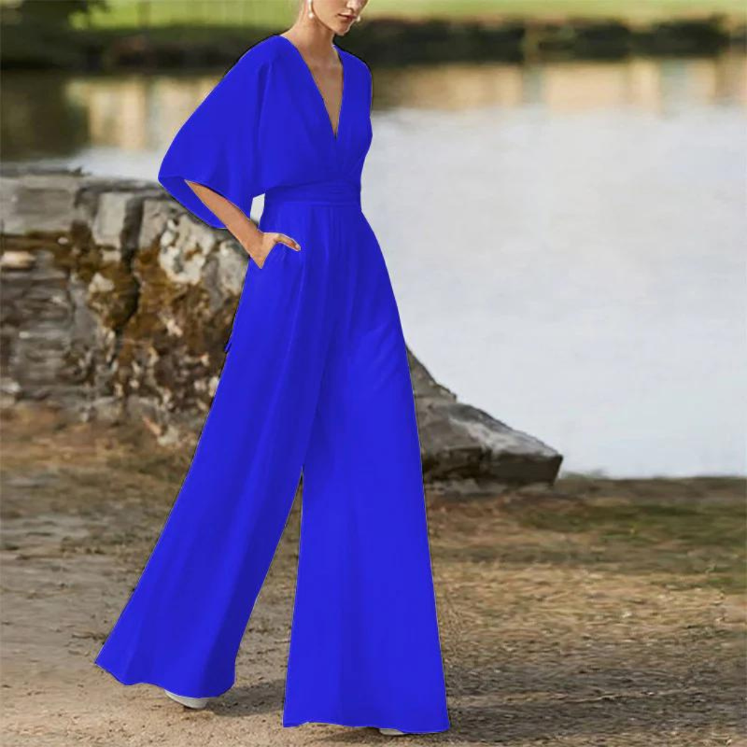 Mirla | Stilfull dam-jumpsuit med halva ärmar-Eva Jonsson