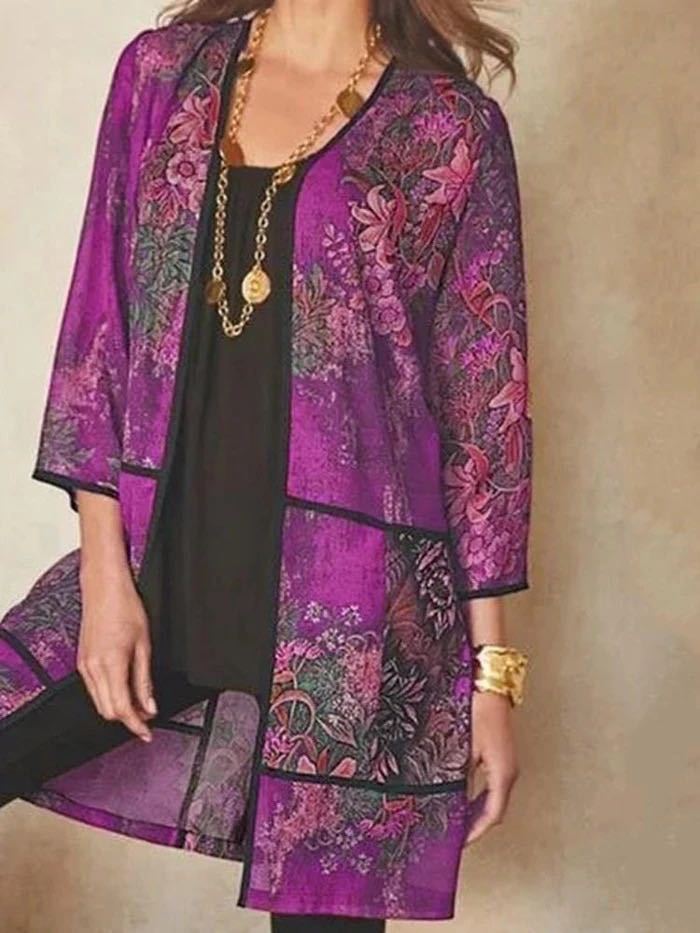 Mirla | Stilig Uv-skydd Tryck Solskydd Skjorta Blus-Eva Jonsson