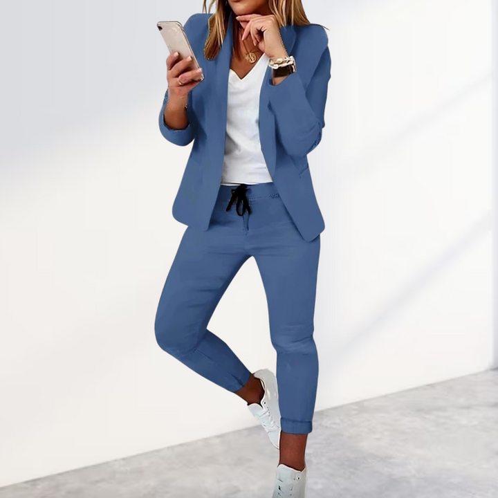 Mirla | Stilig blazer- & byxset-Eva Jonsson