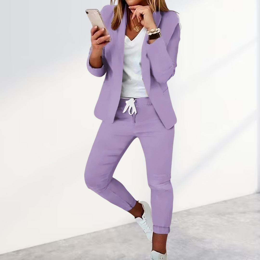Mirla | Stilig blazer- & byxset-Eva Jonsson