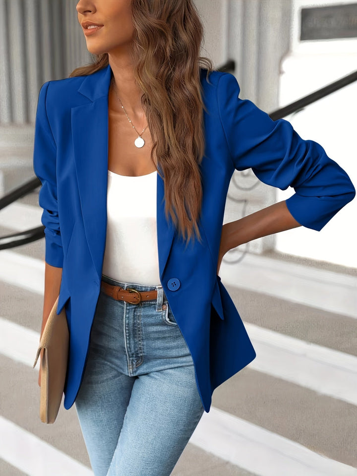 Mirla | Stiliga höstklassiska businessblazers med sidfickor för kvinnor-Eva Jonsson