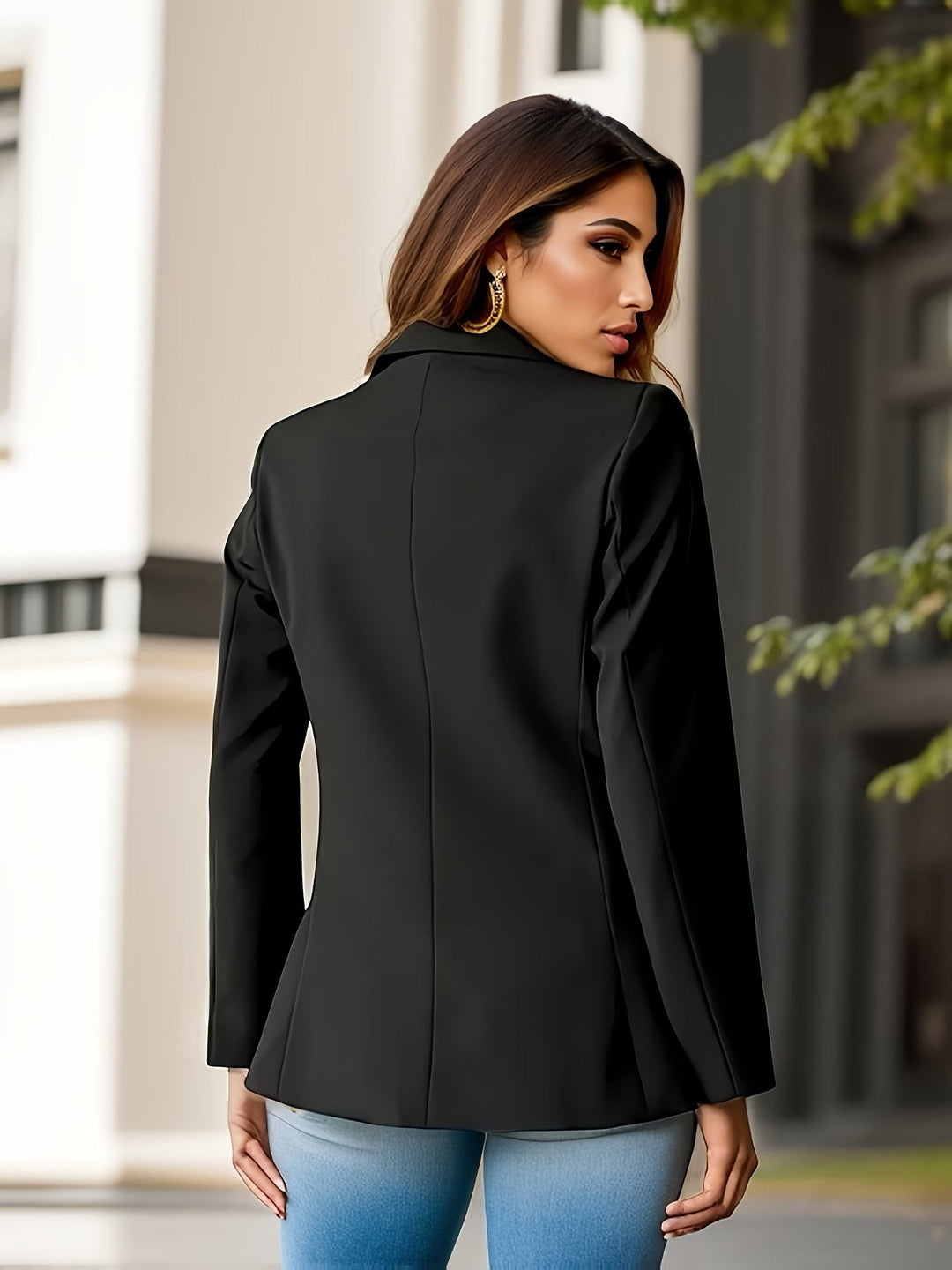 Mirla | Stiliga höstklassiska businessblazers med sidfickor för kvinnor-Eva Jonsson