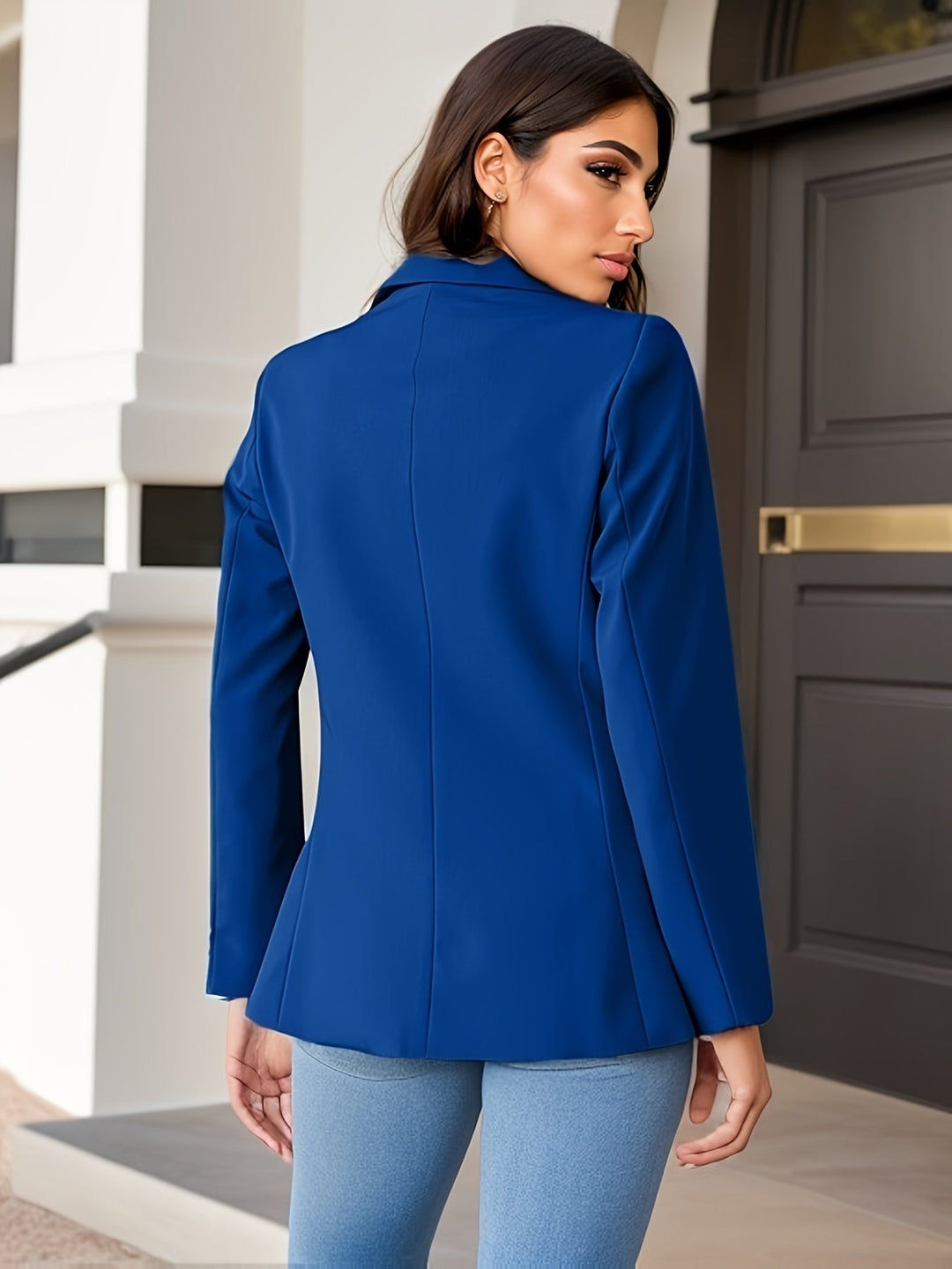 Mirla | Stiliga höstklassiska businessblazers med sidfickor för kvinnor-Eva Jonsson