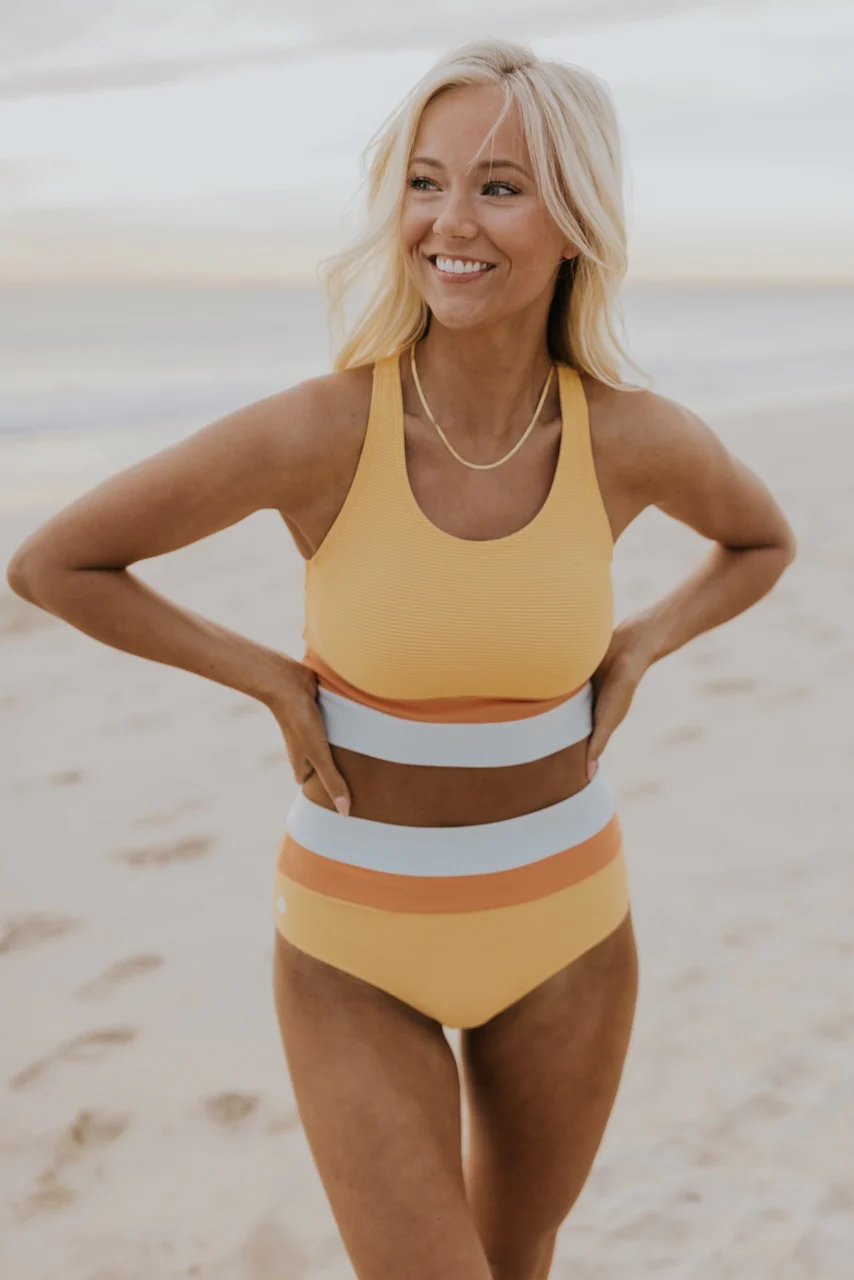 Mirla | Svart Colorblock Cut Back Bikini-set-Eva Jonsson