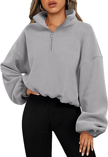Mirla | Sweatshirt med Halvdragkedja och Ståkrage-Eva Jonsson
