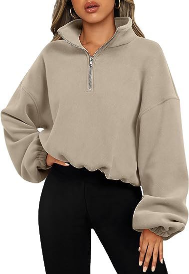 Mirla | Sweatshirt med Halvdragkedja och Ståkrage-Eva Jonsson