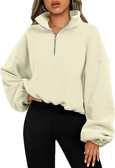 Mirla | Sweatshirt med Halvdragkedja och Ståkrage-Eva Jonsson