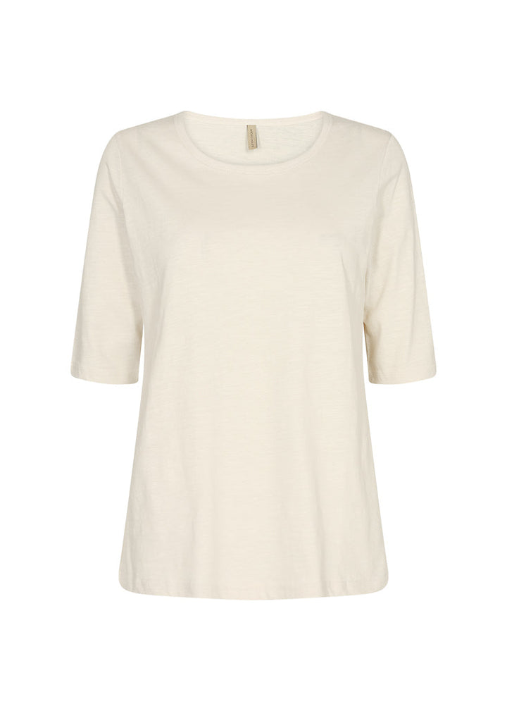 Mirla | T-shirt med Längre Ärmar i Karamell-Eva Jonsson