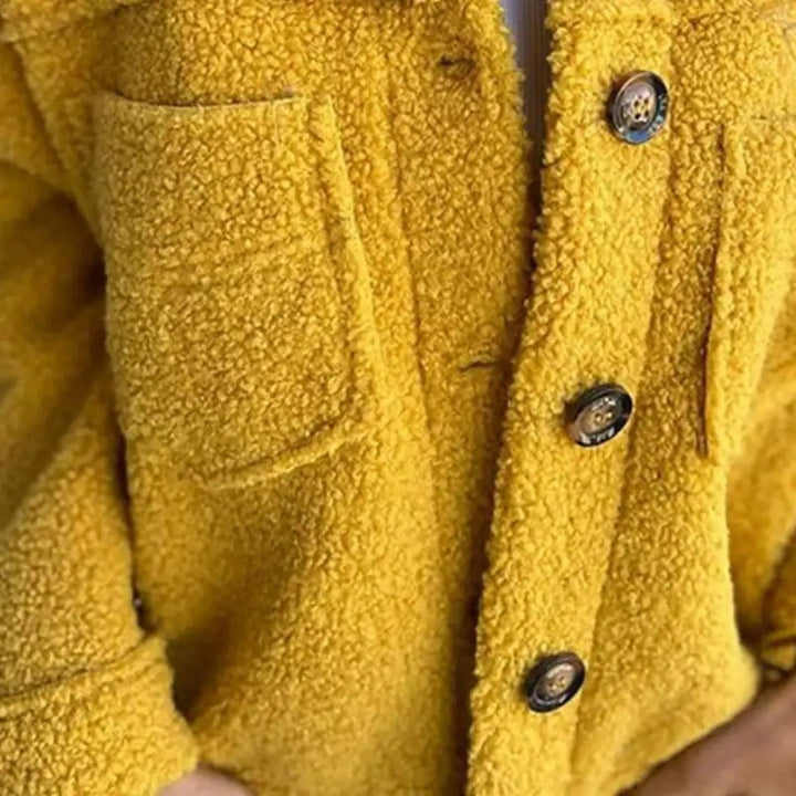Mirla | Teddy-Fleecejacka - Modeinspirerad Sherpa-Jacka för Vardag och Fritid-Eva Jonsson