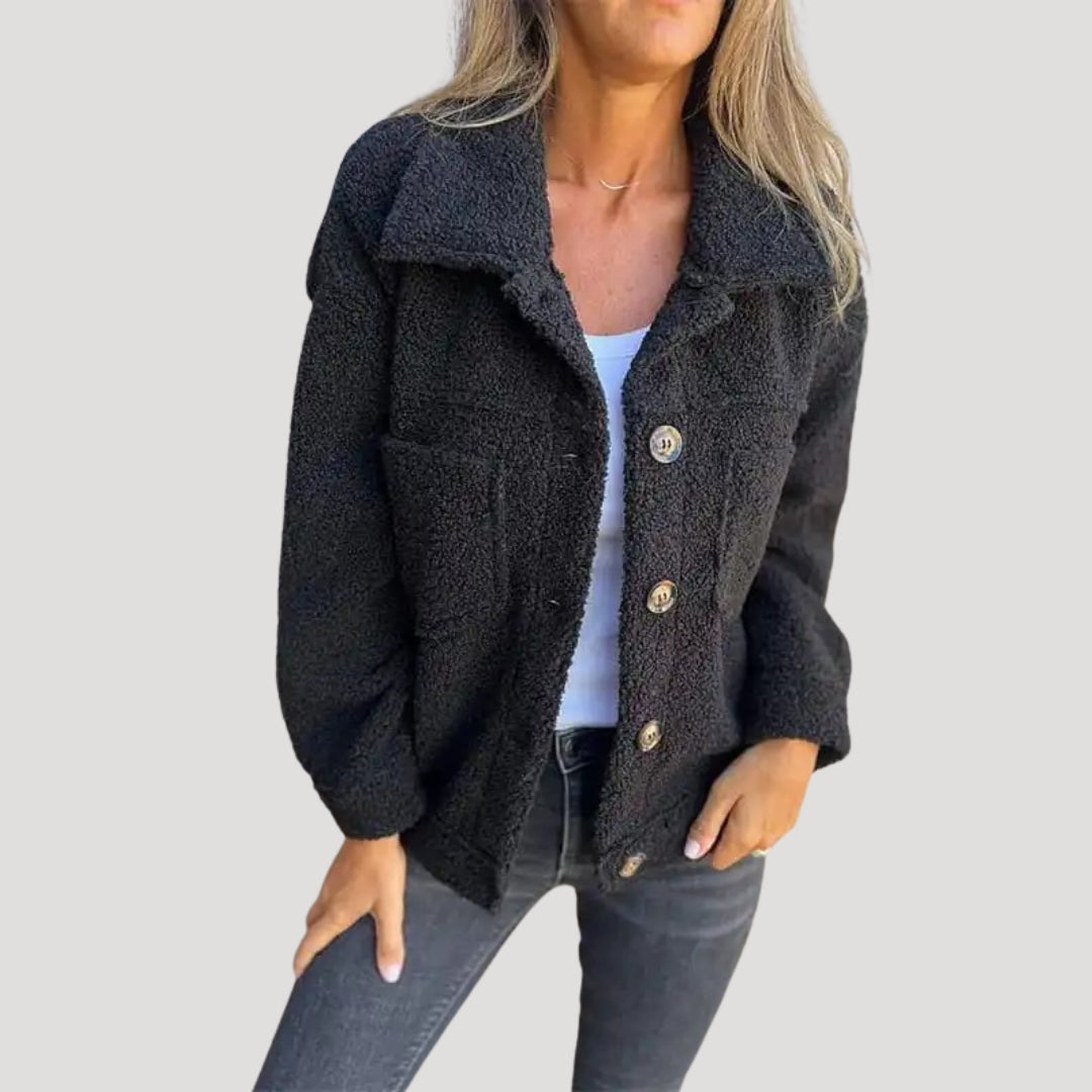 Mirla | Teddy-Fleecejacka - Modeinspirerad Sherpa-Jacka för Vardag och Fritid-Eva Jonsson
