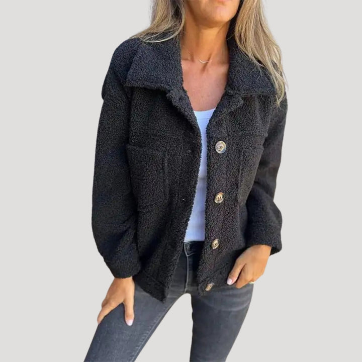 Mirla | Teddy-Fleecejacka - Modeinspirerad Sherpa-Jacka för Vardag och Fritid-Eva Jonsson