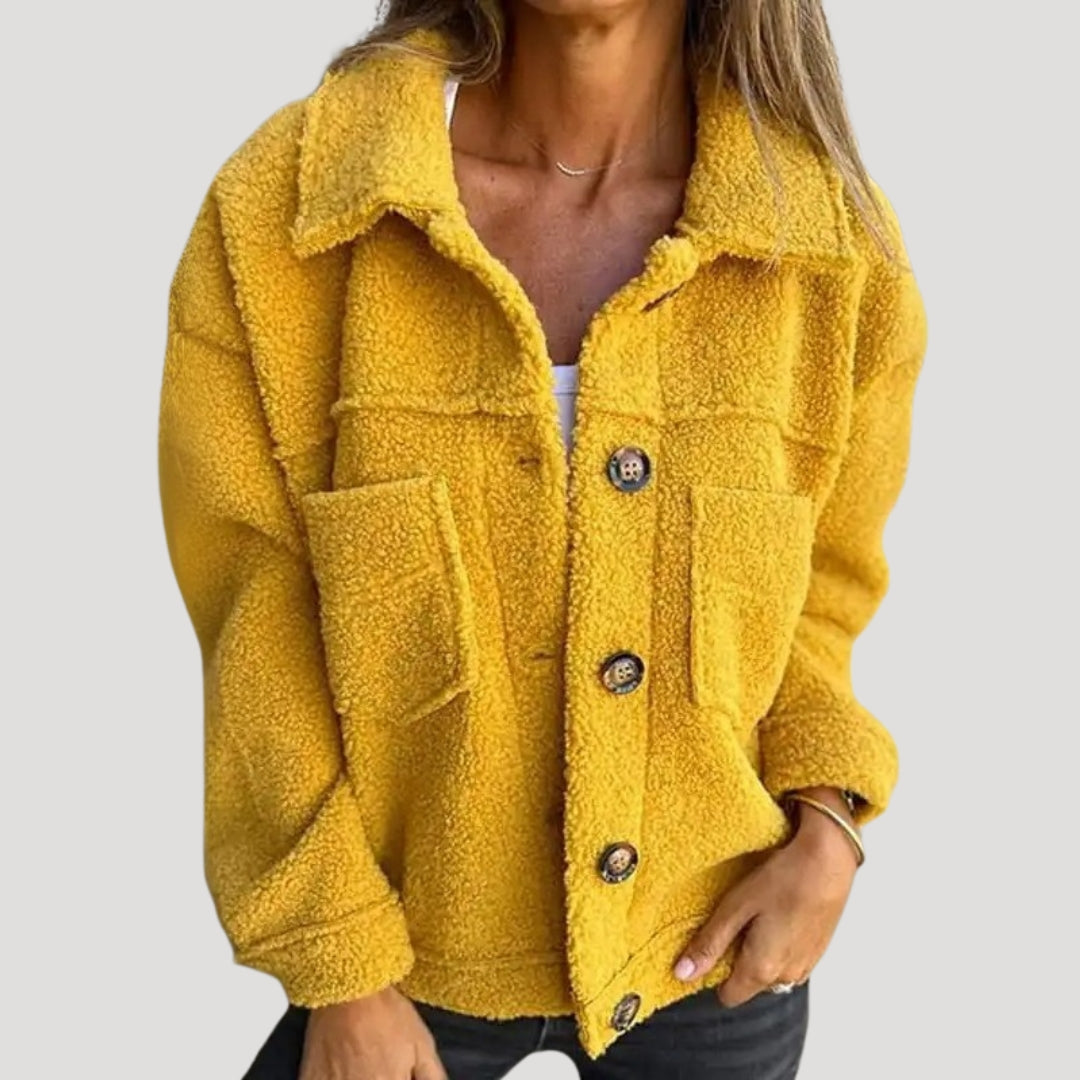 Mirla | Teddy-Fleecejacka - Modeinspirerad Sherpa-Jacka för Vardag och Fritid-Eva Jonsson