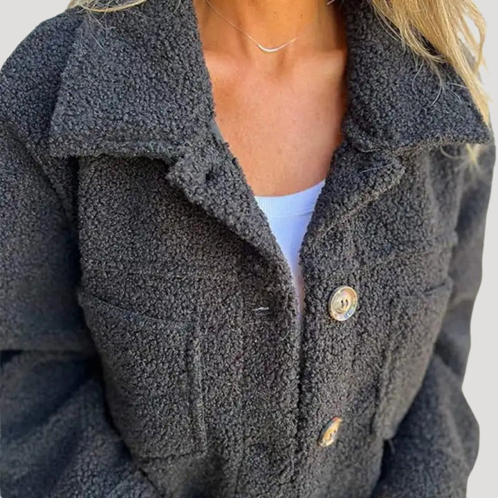 Mirla | Teddy-Fleecejacka - Modeinspirerad Sherpa-Jacka för Vardag och Fritid-Eva Jonsson