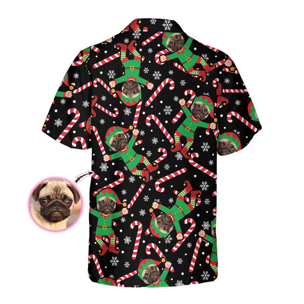 Mirla | The Pug Elf Custom Hawaiian Shirt Fun Pug Christmas Shirt For Men And Women Personalized Christmas Gift-Eva Jonsson