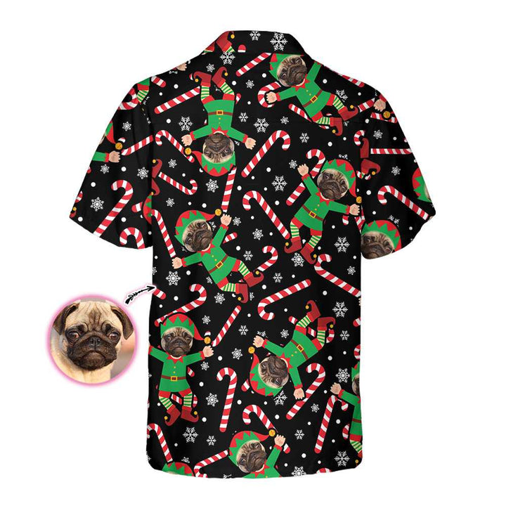 Mirla | The Pug Elf Custom Hawaiian Shirt Fun Pug Christmas Shirt For Men And Women Personalized Christmas Gift-Eva Jonsson