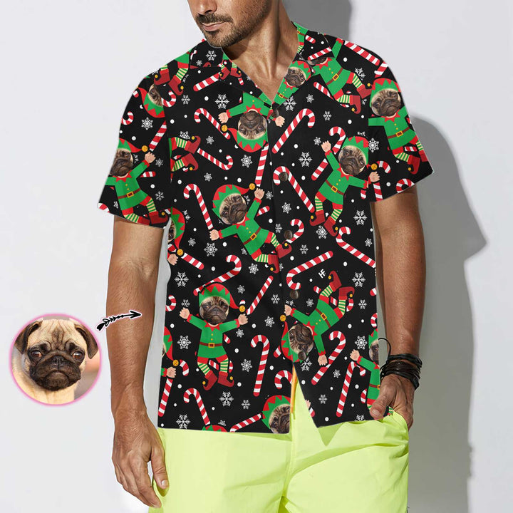 Mirla | The Pug Elf Custom Hawaiian Shirt Fun Pug Christmas Shirt For Men And Women Personalized Christmas Gift-Eva Jonsson