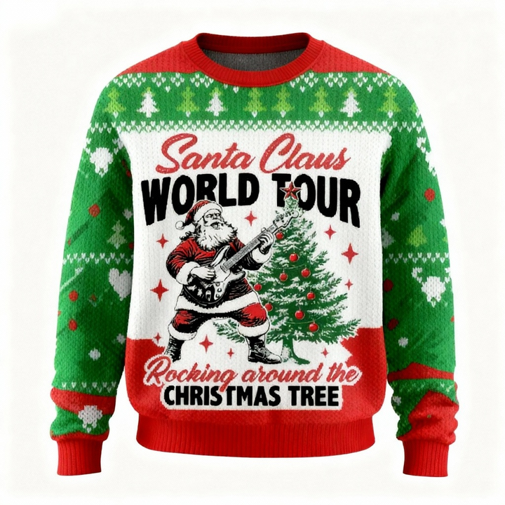 Eva Jonsson | Tomte Tryck Unisex Rolig Jultröja - Rolig Högtidsfest Tröja-Eva Jonsson