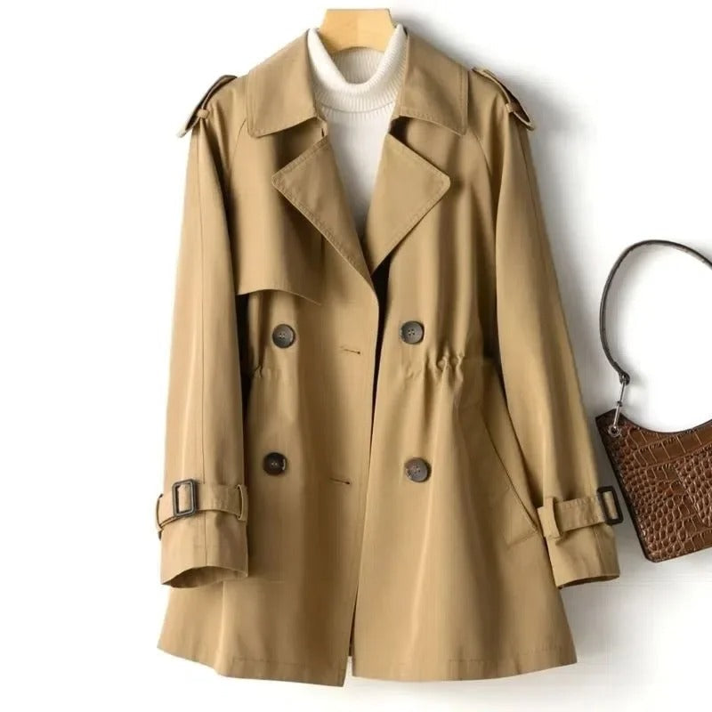 Mirla | Trenchcoat med Dubbel Knapprad-Eva Jonsson