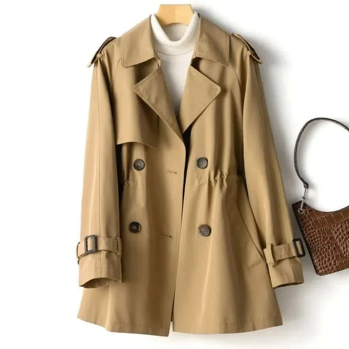 Mirla | Trenchcoat med Dubbel Knapprad-Eva Jonsson