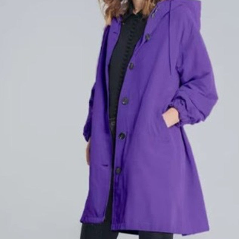 Mirla | Trenchcoat med huva-Eva Jonsson
