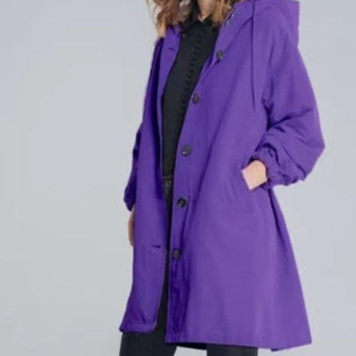 Mirla | Trenchcoat med huva-Eva Jonsson