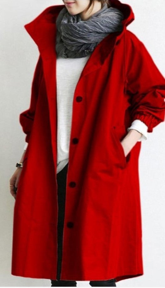 Mirla | Trenchcoat med huva-Eva Jonsson