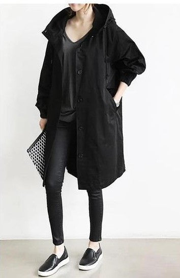 Mirla | Trenchcoat med huva-Eva Jonsson