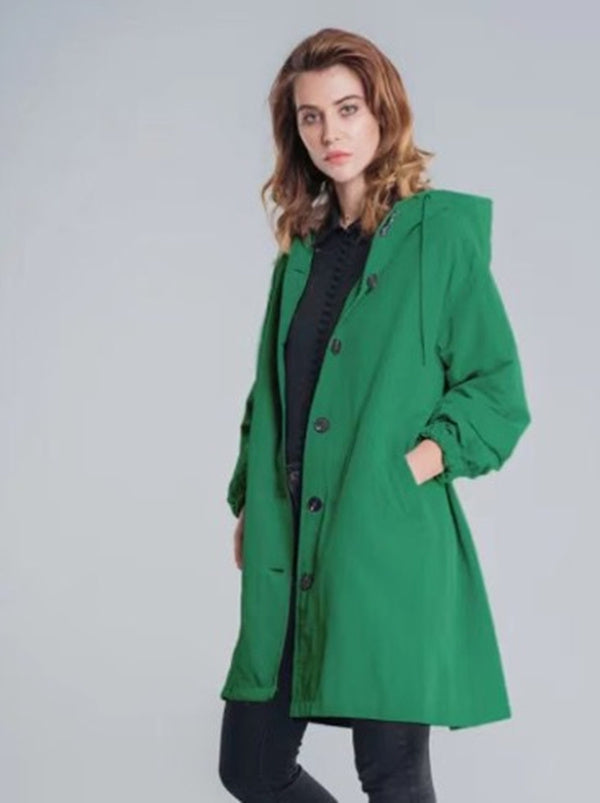 Mirla | Trenchcoat med huva-Eva Jonsson