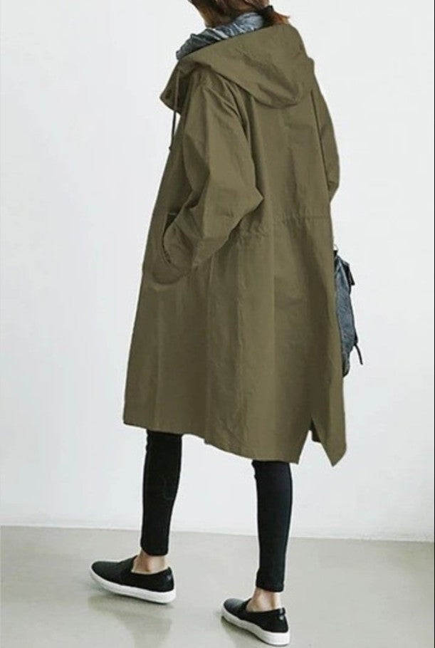 Mirla | Trenchcoat med huva-Eva Jonsson