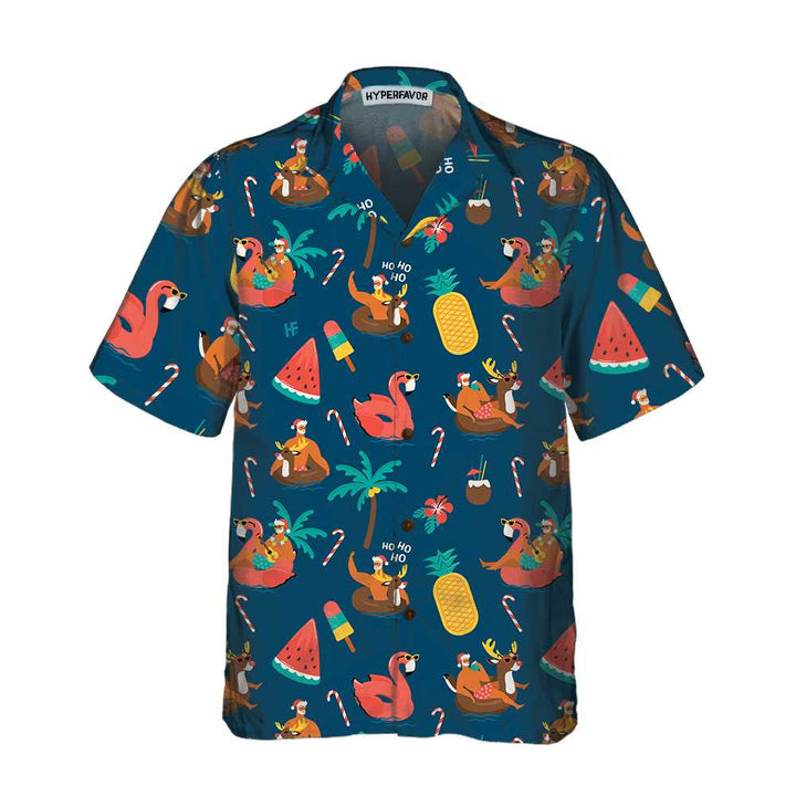 Eva Jonsson | Tropisk Het Jul Hawaii Skjorta Rolig Julskjorta Present För Jul-Eva Jonsson