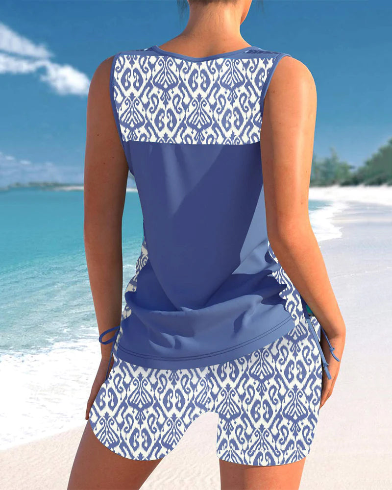 Mirla | Tryckt Tankini Set-Eva Jonsson