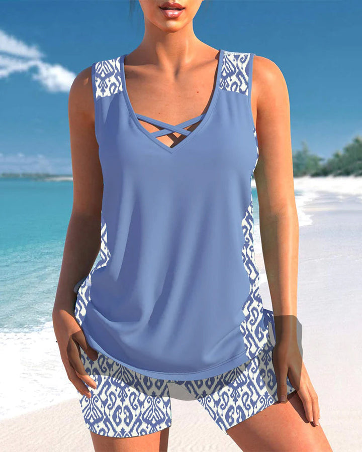 Mirla | Tryckt Tankini Set-Eva Jonsson